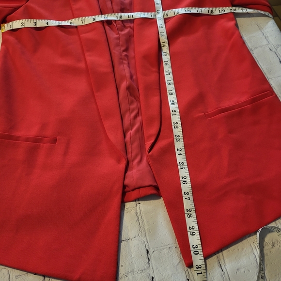 Halogen Open Front Red Blazer Size M - Picture 8 of 10